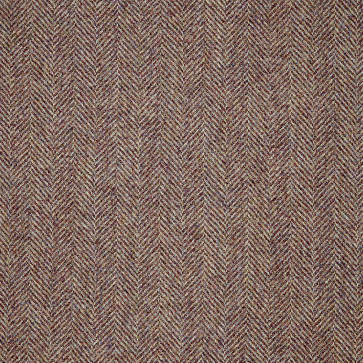 Herringbone Wool Fabric by Abraham Moon Grape
