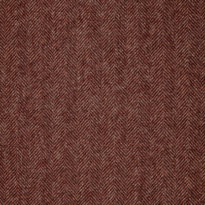 Herringbone Wool Fabric by Abraham Moon Russet