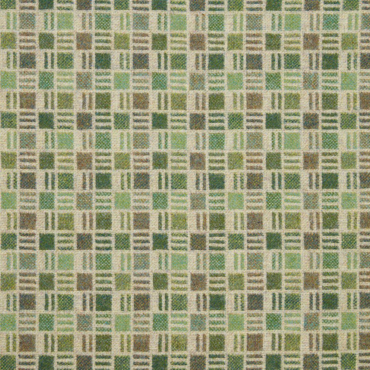 Pompidou Wool Fabric by Abraham Moon Green