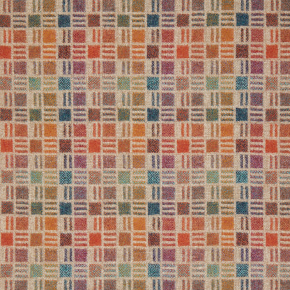 Pompidou Wool Fabric by Abraham Moon Terracotta