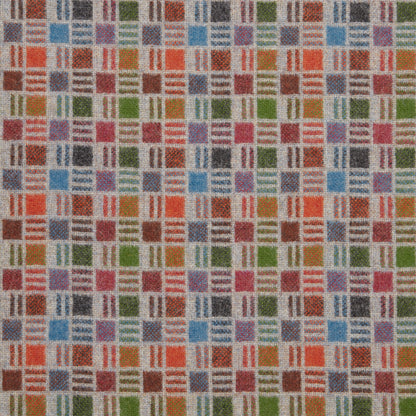 Pompidou Wool Fabric by Abraham Moon Multi