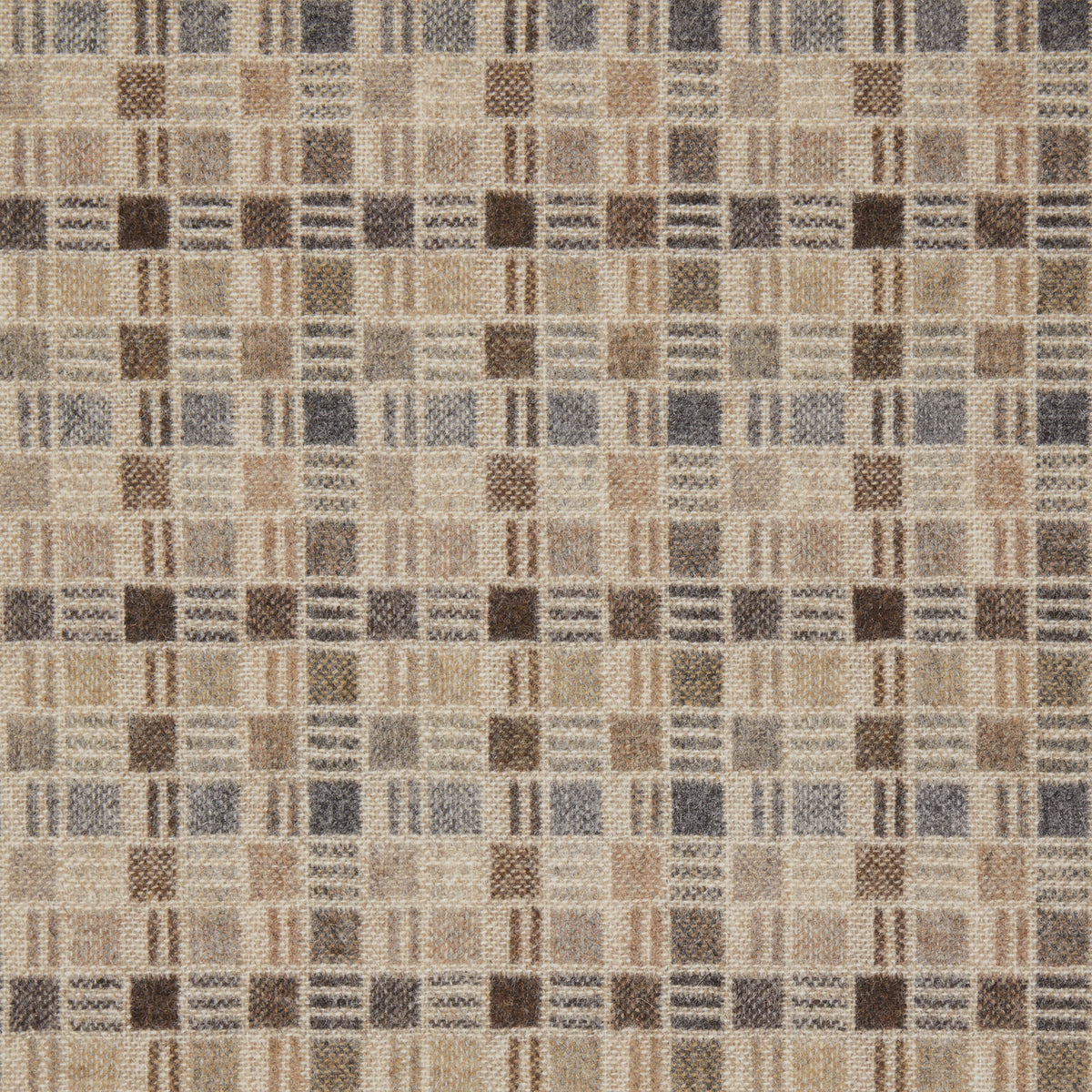 Pompidou Wool Fabric by Abraham Moon Natural