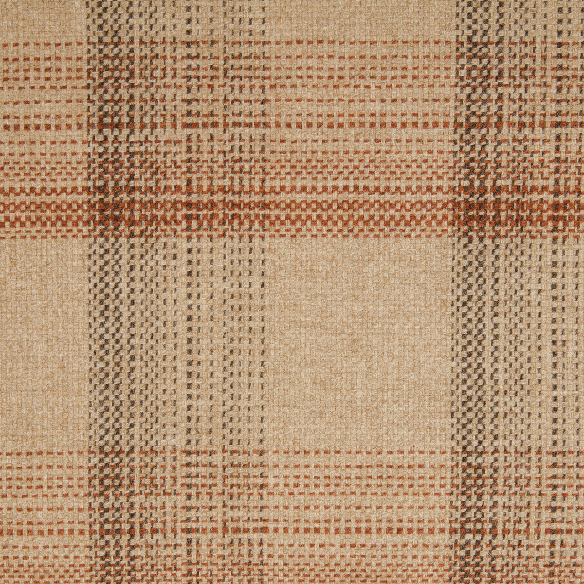 Shard Wool Fabric by Abraham Moon Terracotta