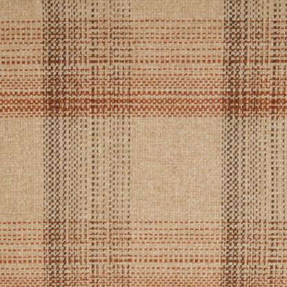 Shard Wool Fabric by Abraham Moon Terracotta