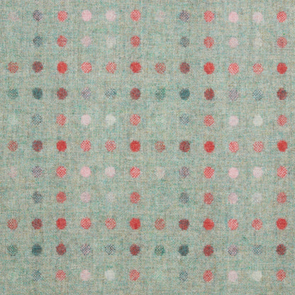 Multispot Wool Fabric by Abraham Moon Aqua Flamingo