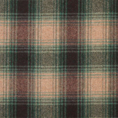 Campbell Wool Fabric by Abraham Moon Evergreen