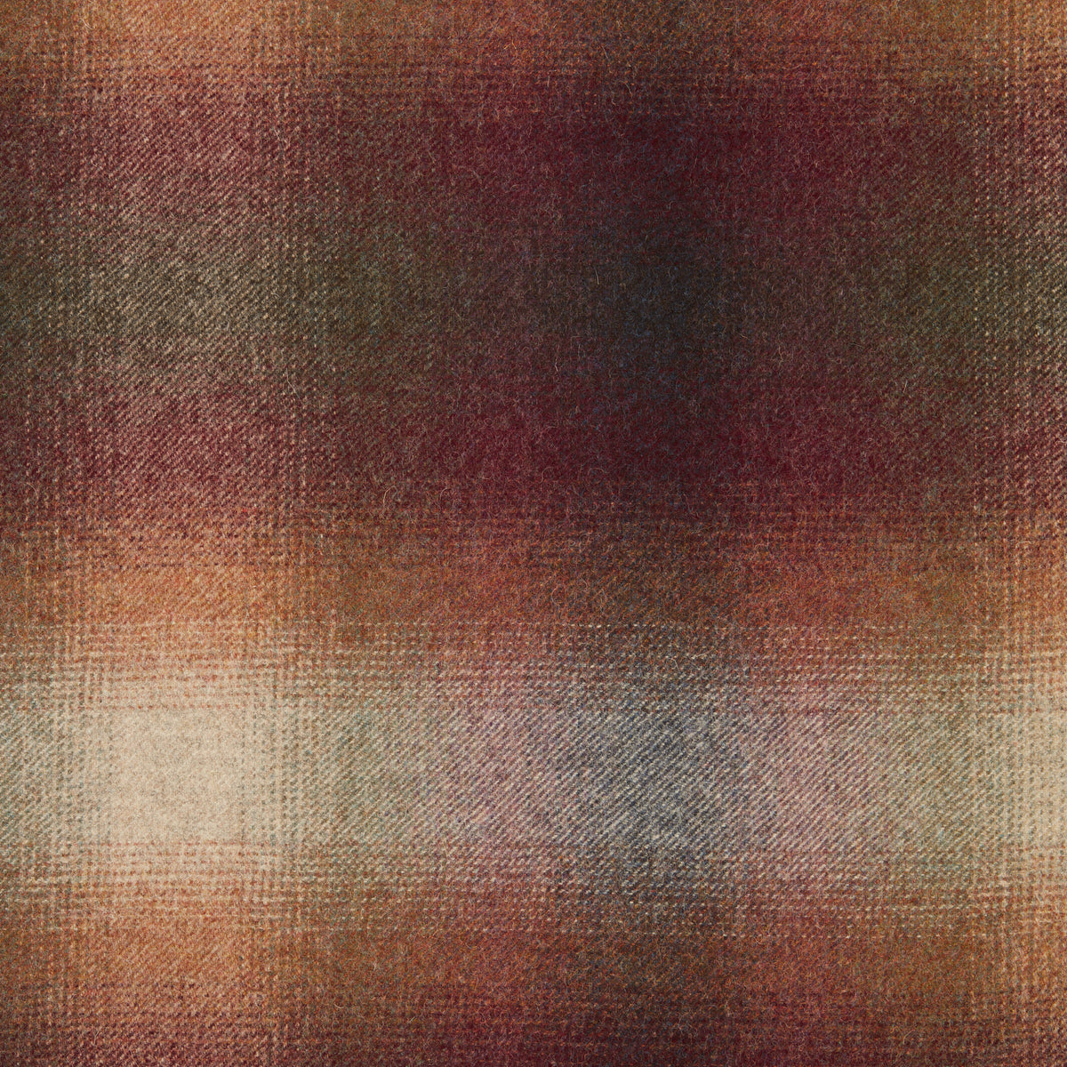 Collins Wool Fabric by Abraham Moon Burgundy