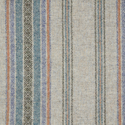 Blenheim Wool Fabric by Abraham Moon Silver Aqua