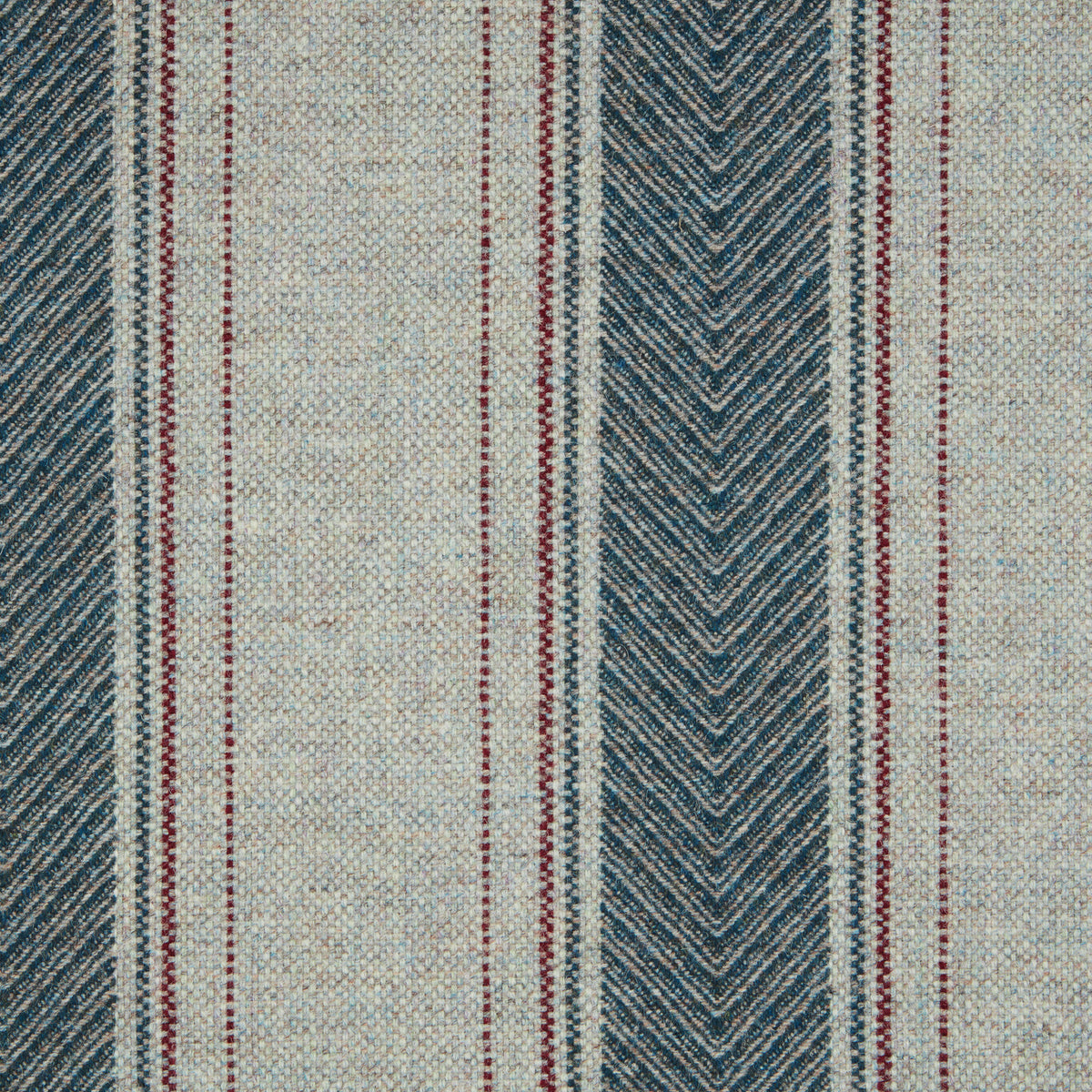Regency Wool Fabric by Abraham Moon Silver Aqua