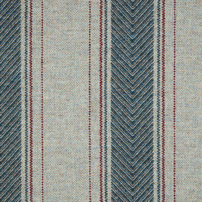 Regency Wool Fabric by Abraham Moon Silver Aqua