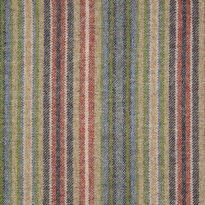 Burleigh Wool Fabric by Abraham Moon Blue Rouge