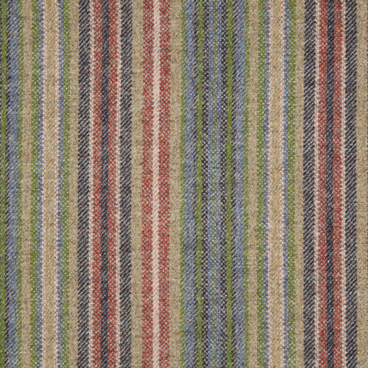 Burleigh Wool Fabric by Abraham Moon Blue Rouge