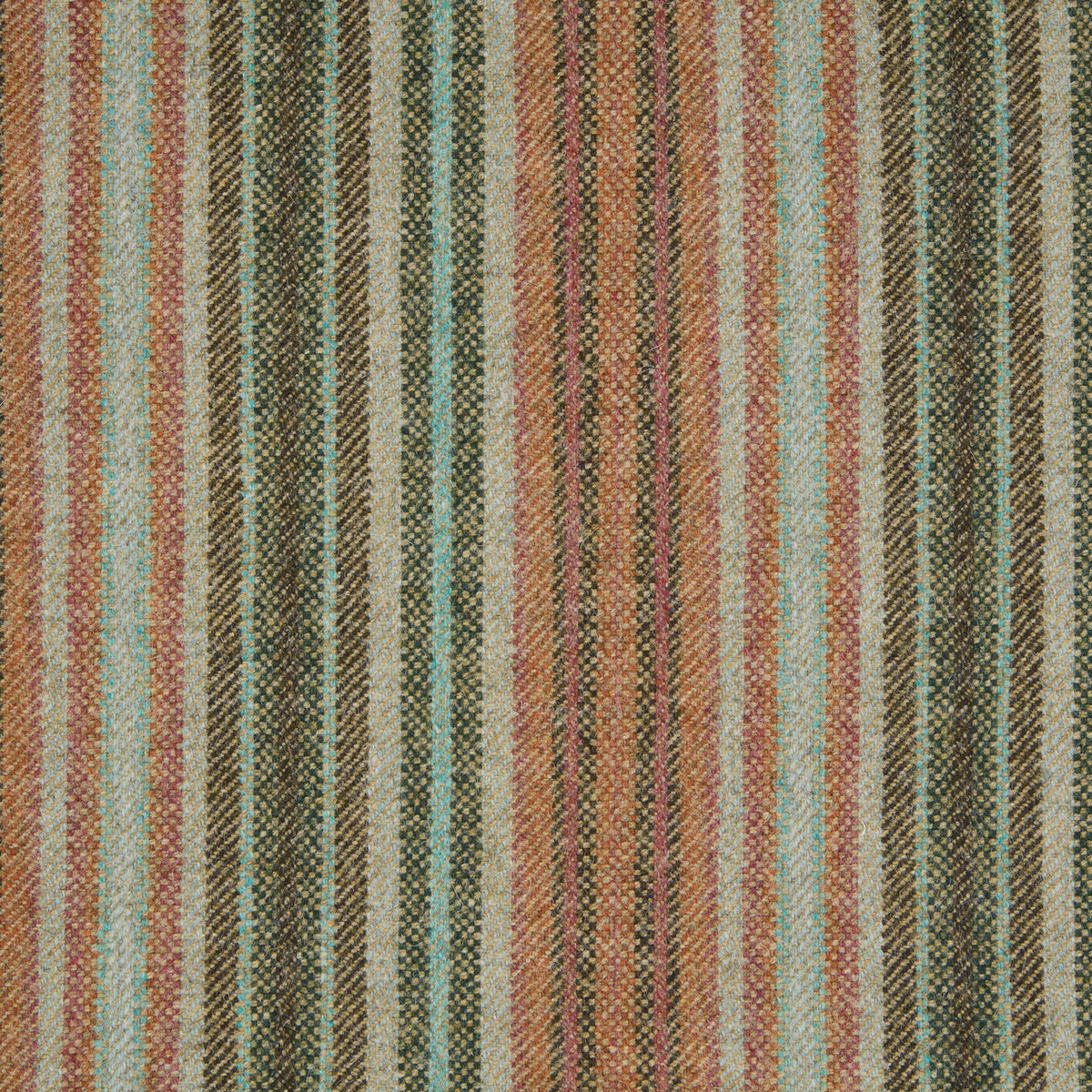 Burleigh Wool Fabric by Abraham Moon Teal Rouge