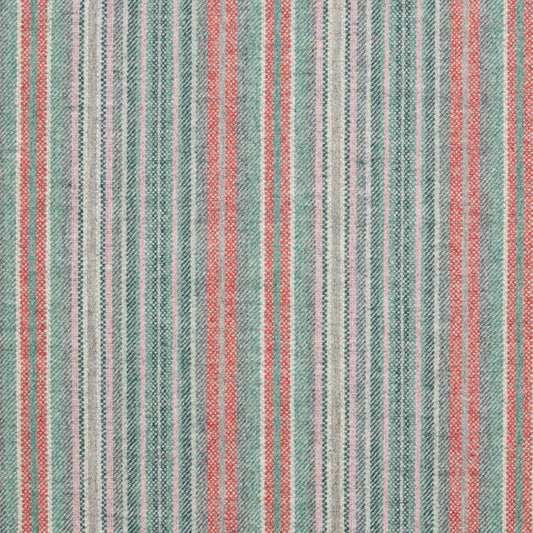 Santa Cruz Wool Fabric by Abraham Moon Aqua Flamingo