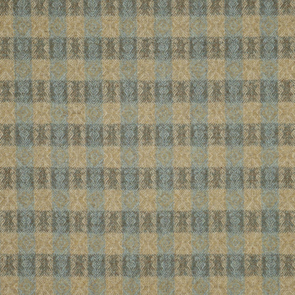 Oakes Wool Fabric by Abraham Moon Aqua Rust