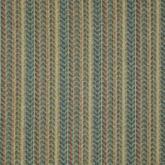 Anderson Wool Fabric by Abraham Moon Aqua Rust