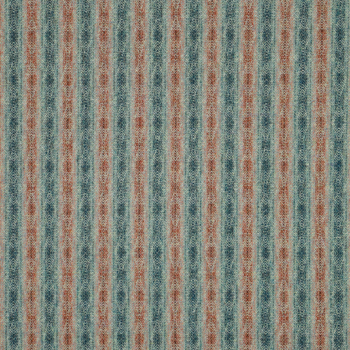 Netherfield Wool Fabric by Abraham Moon Aqua Rust
