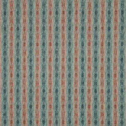 Netherfield Wool Fabric by Abraham Moon Aqua Rust