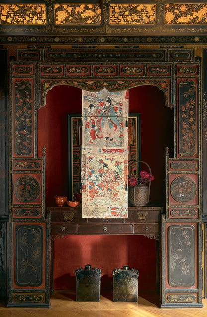 Ukiyoe Fabric by Pierre Frey shown in a room setting (view 1)
