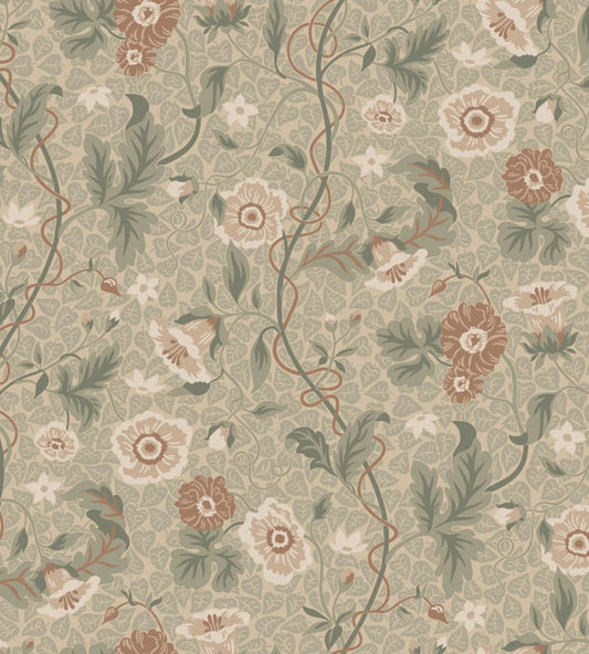 Ulla Wallpaper by Sandberg Garden Green