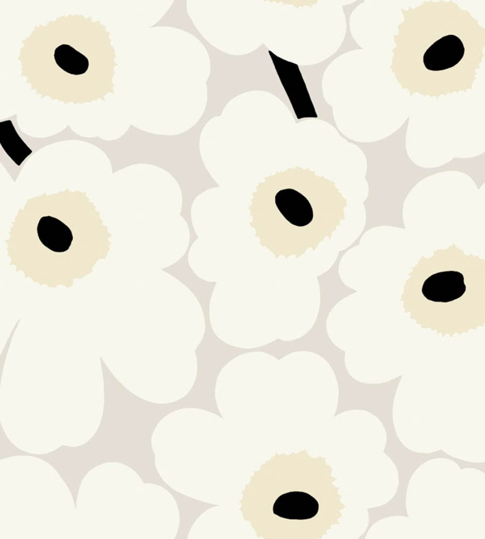Unikko Wallpaper by Marimekko Natural
