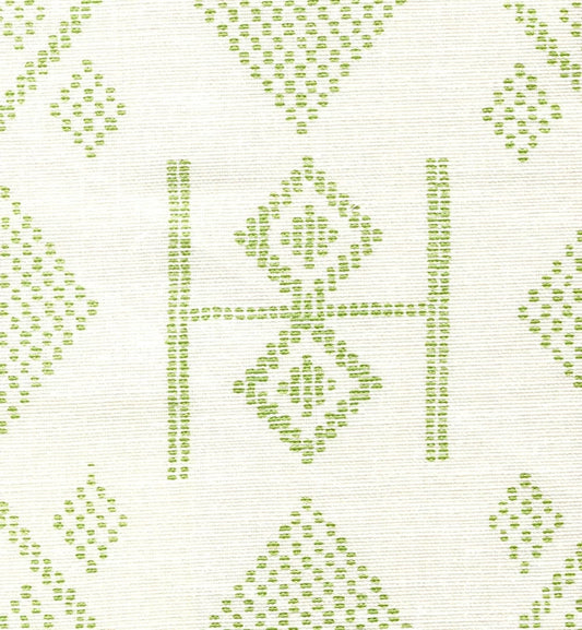 Vacances Jungle Green on Tint fabric by Alan Campbell