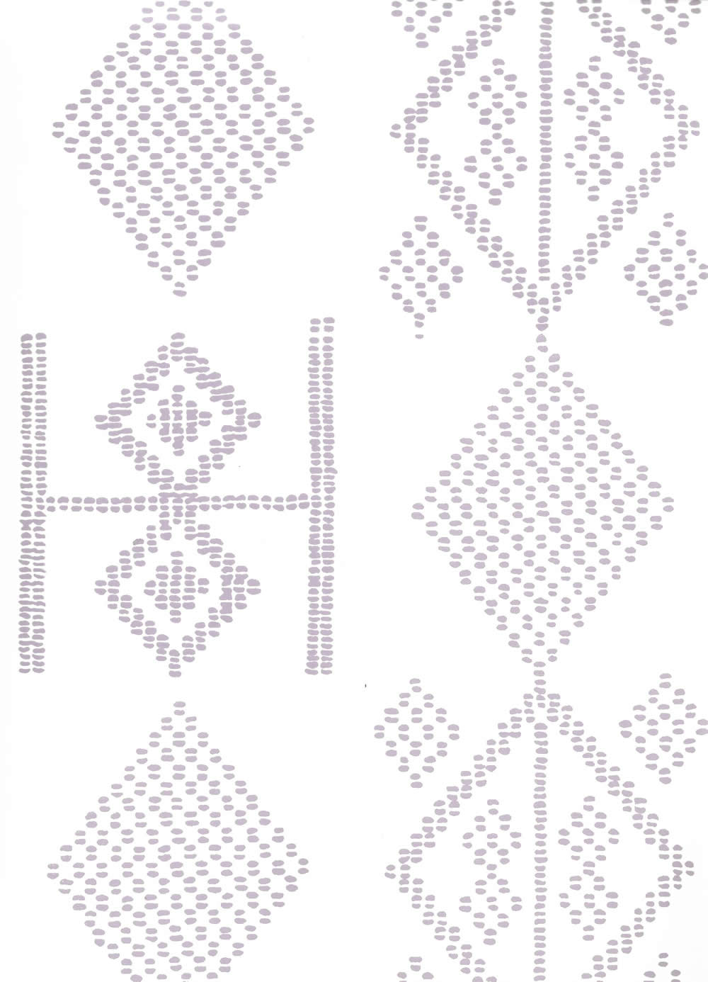 Vacances Lilac On Almost White wallpaper by Alan Campbell