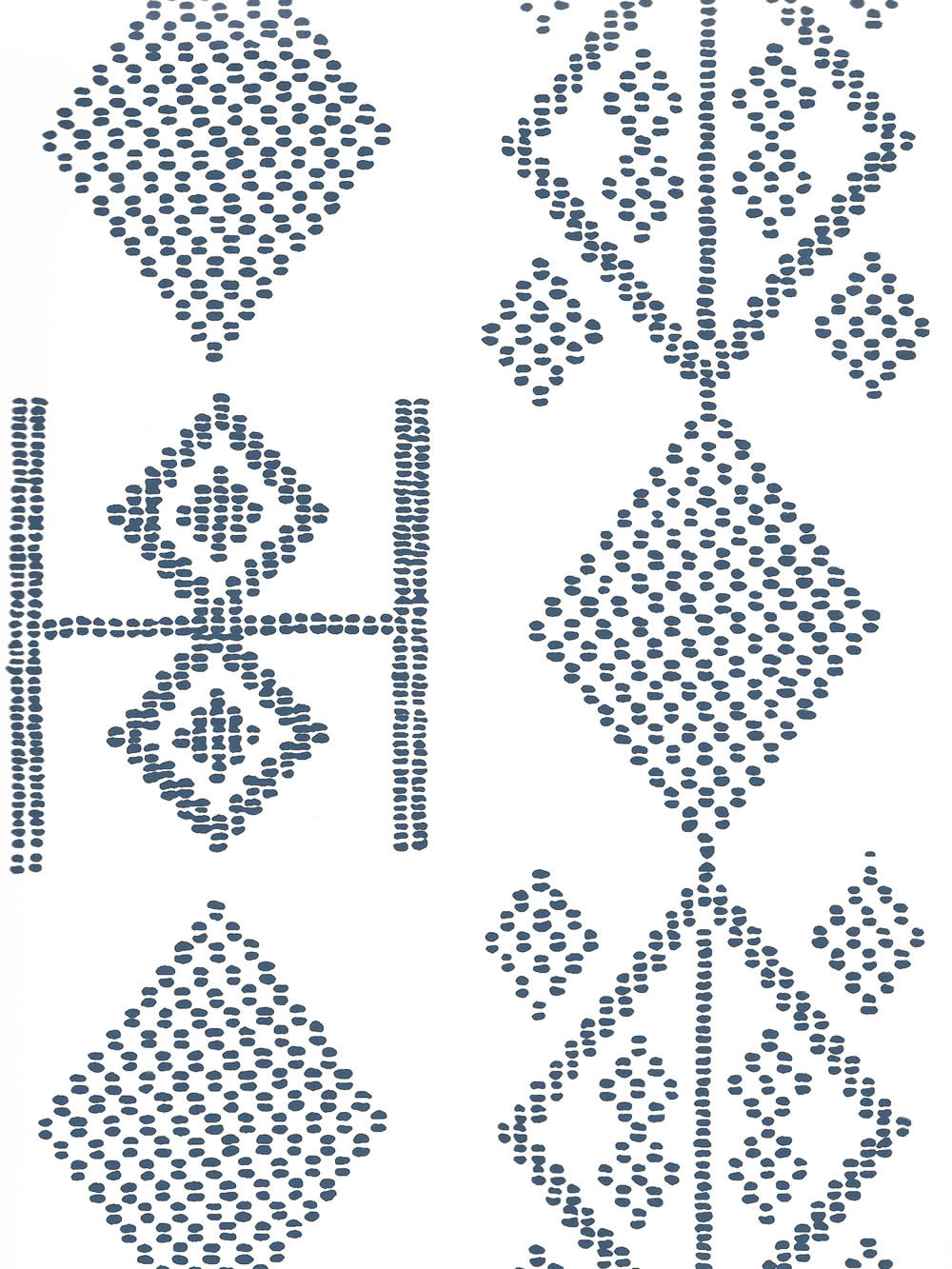 Vacances Navy On Almost White wallpaper by Alan Campbell