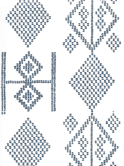 Vacances Navy On Almost White wallpaper by Alan Campbell