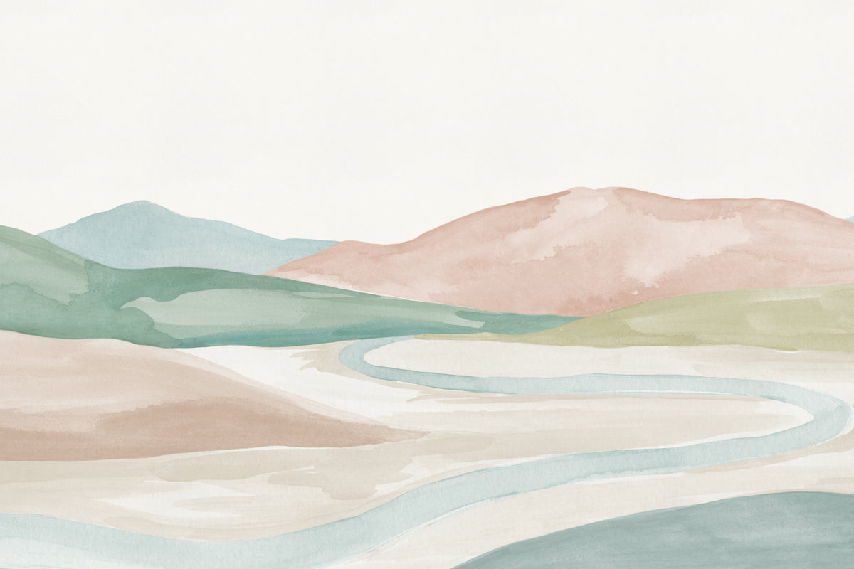 Valley Pastel mural by Hovia