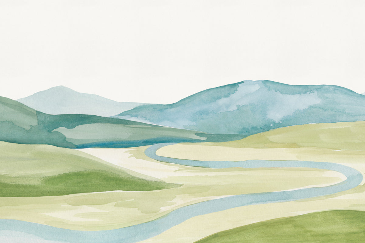 Valley Teal mural by Hovia