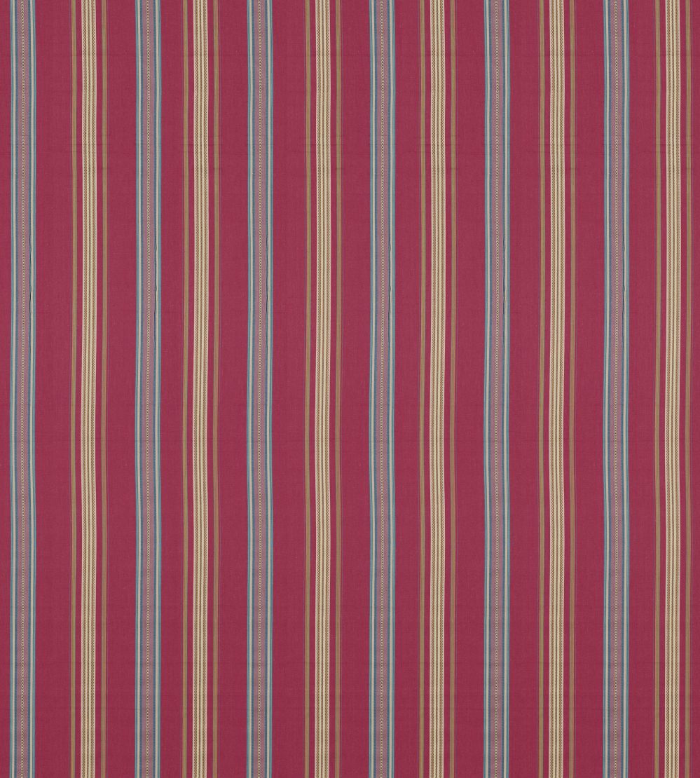 Valley Stripe Fabric by Sanderson Mulberry/Blue