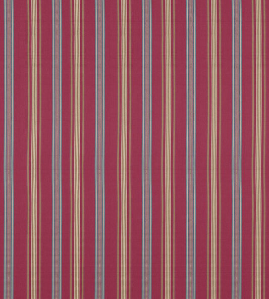Valley Stripe Fabric by Sanderson Mulberry/Blue