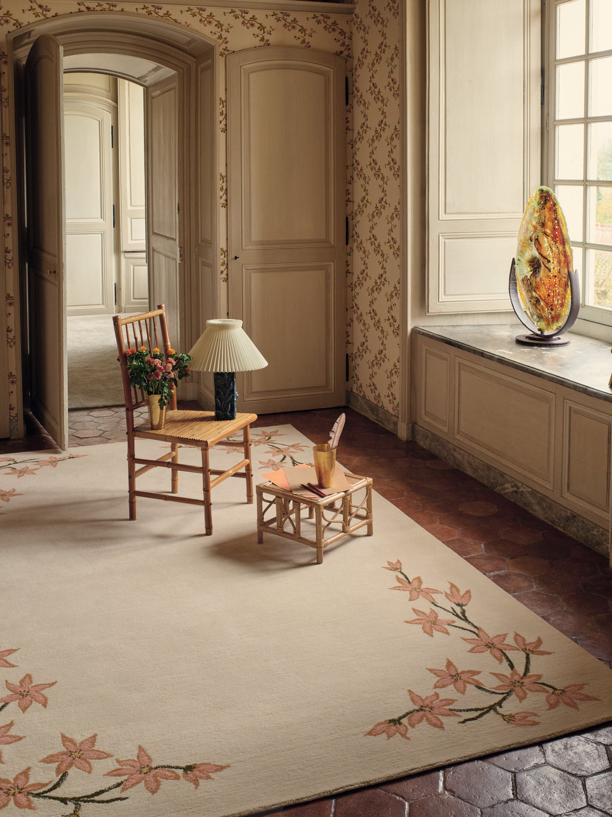 Vallota Rug by Pierre Frey shown in a room setting (view 1)