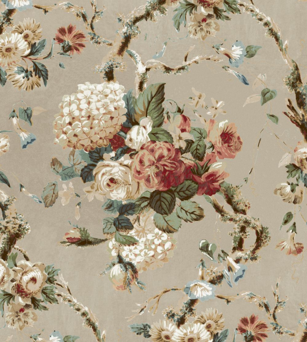 V&A Georgette Fabric by Arley House Natural