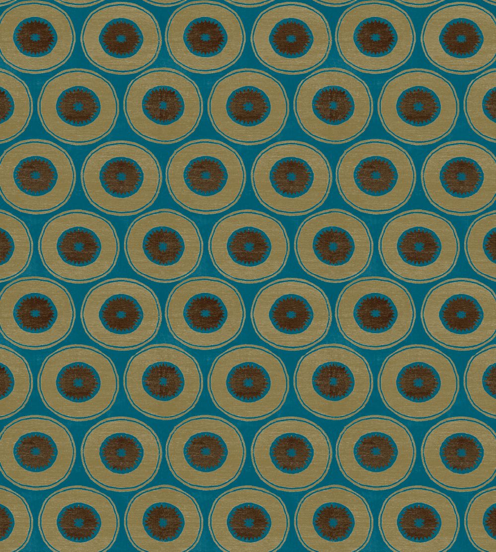 V&A Izmir Fabric by Arley House Azure