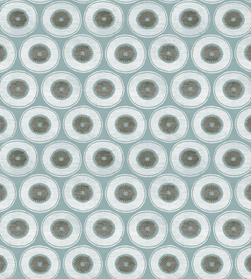 V&A Izmir Fabric by Arley House Duck Egg