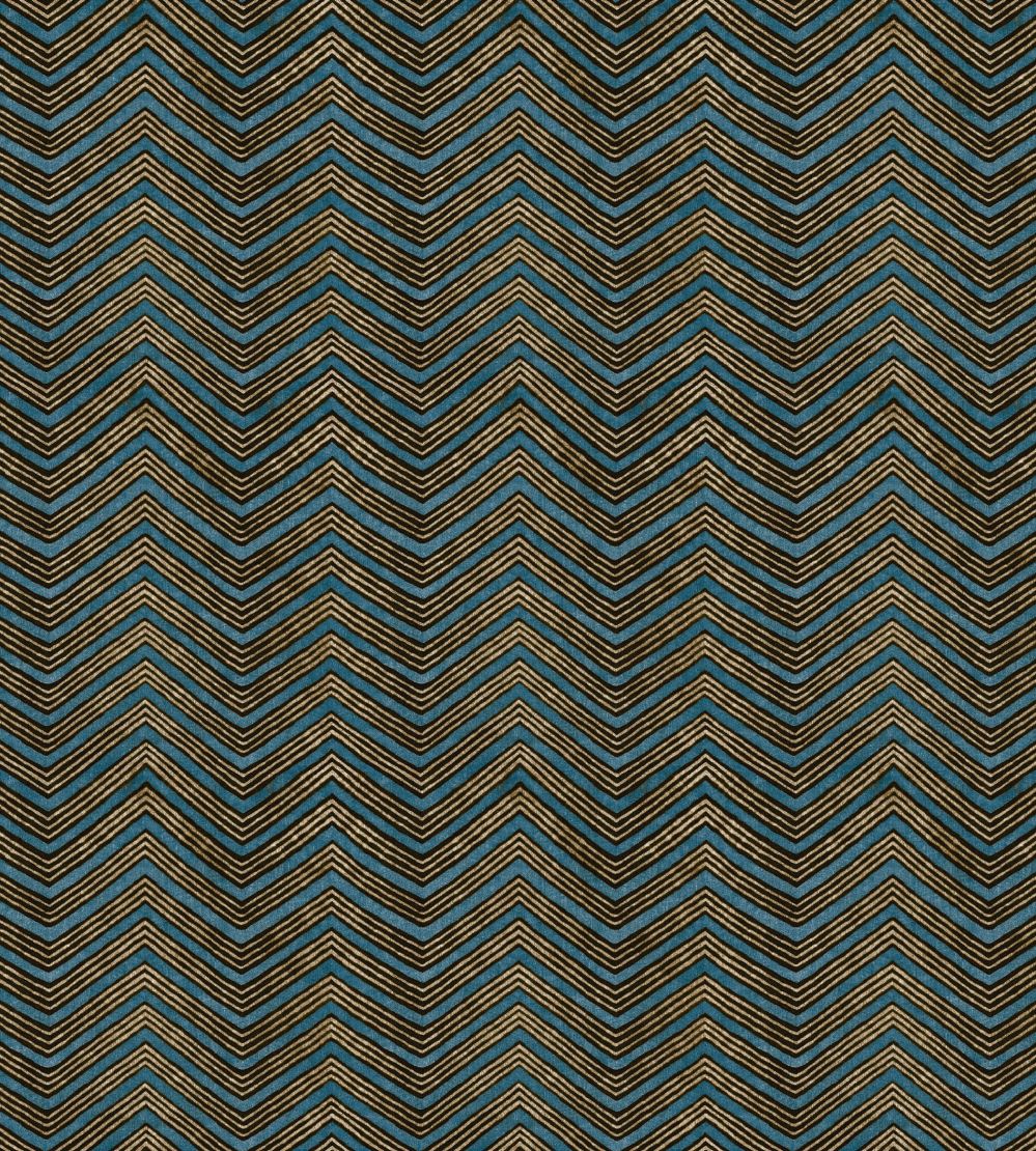 V&A Jaipur Fabric by Arley House Azure