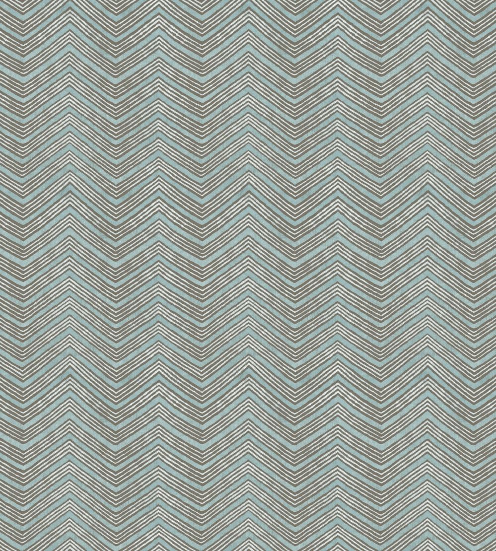 V&A Jaipur Fabric by Arley House Duck Egg