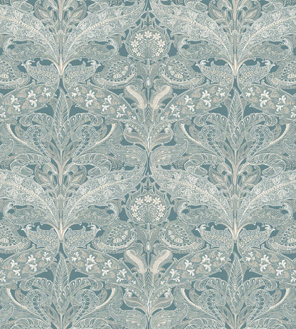 V&A Lacewing Fabric by Arley House Duck Egg