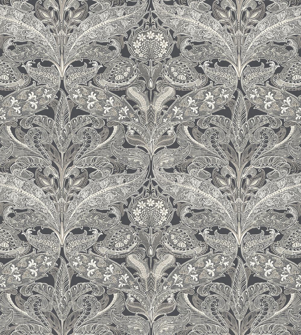 V&A Lacewing Fabric by Arley House Graphite