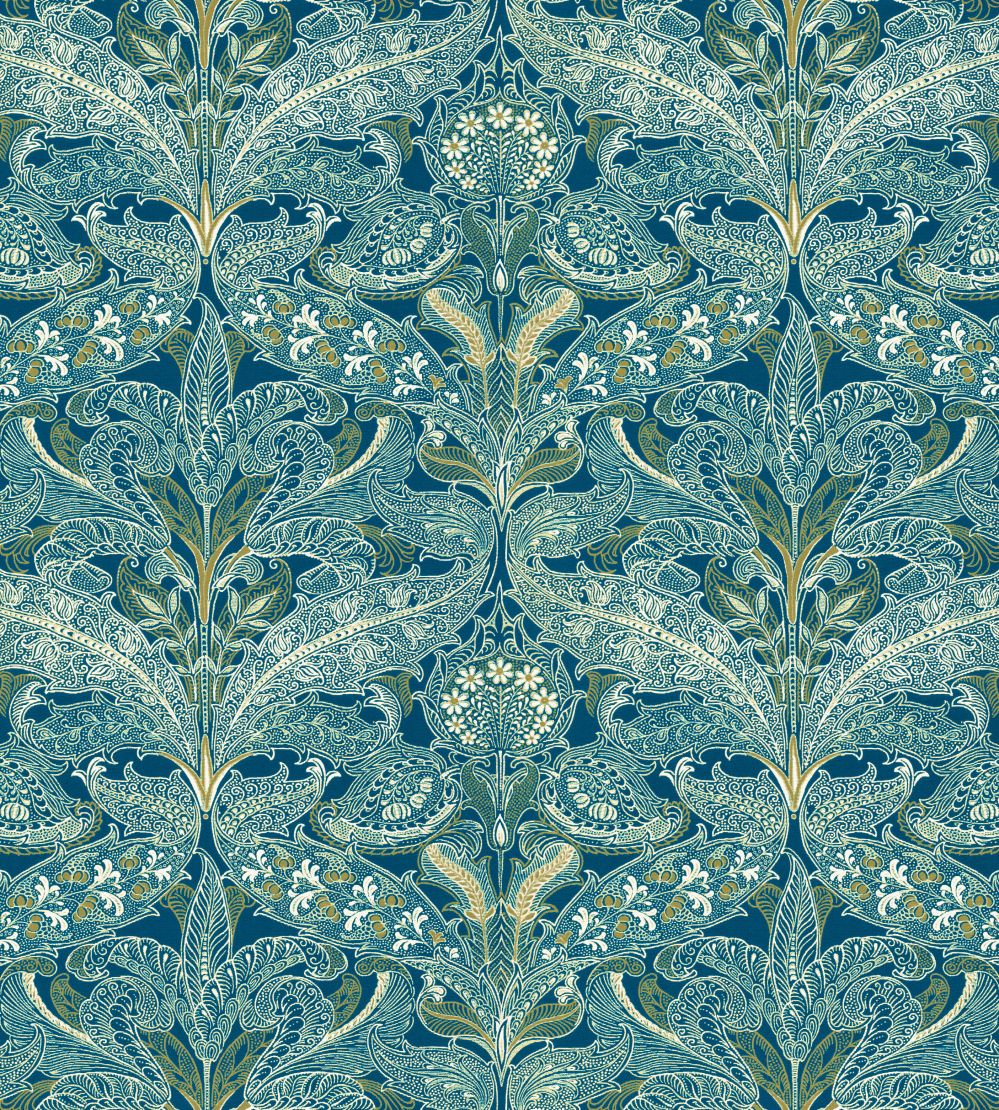 V&A Lacewing Fabric by Arley House Jade