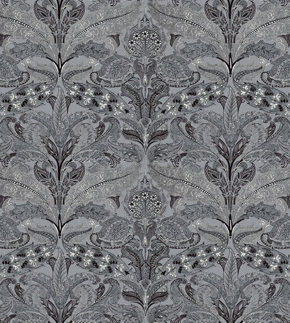 V&A Lacewing Fabric by Arley House Slate Grey