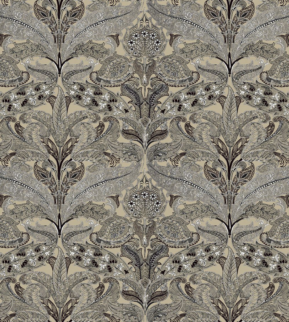 V&A Lacewing Fabric by Arley House Taupe