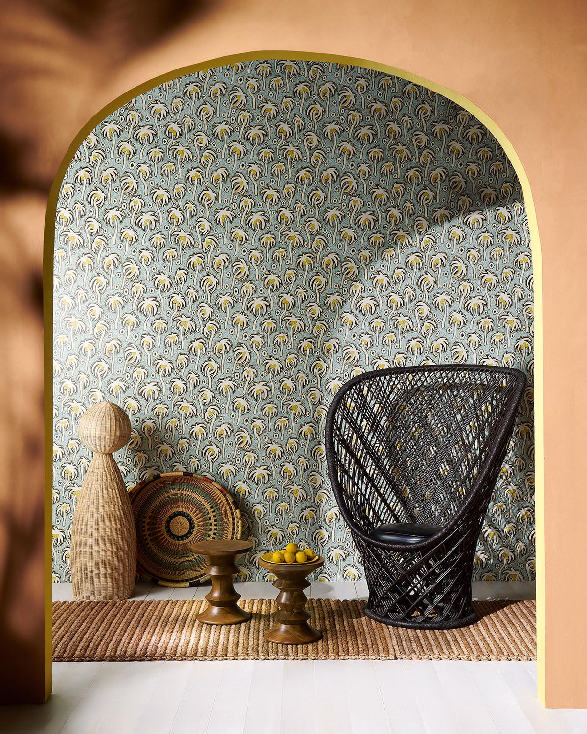 Varaderos Wallpaper by Pierre Frey shown in a room setting (view 1)