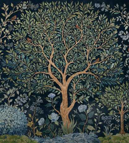 Varanasi Tree Mural by Coordonne Onyx