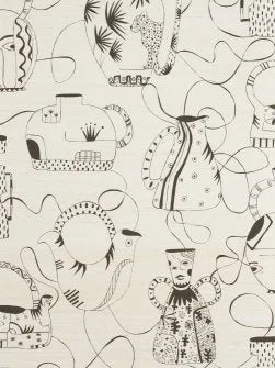 Vases Masqués Wallpaper by Pierre Frey in Blanc (FP591001)