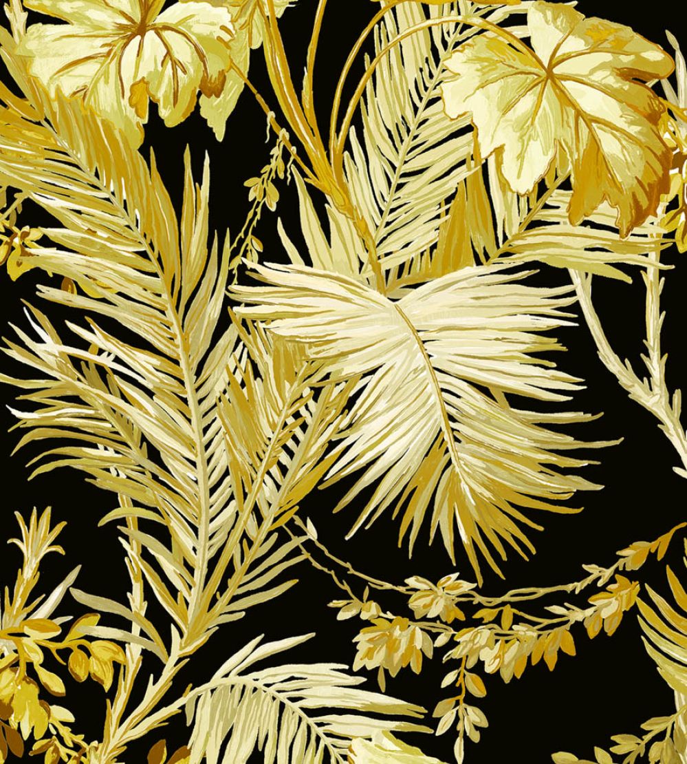 Vegetable Wallpaper by Coordonne Black