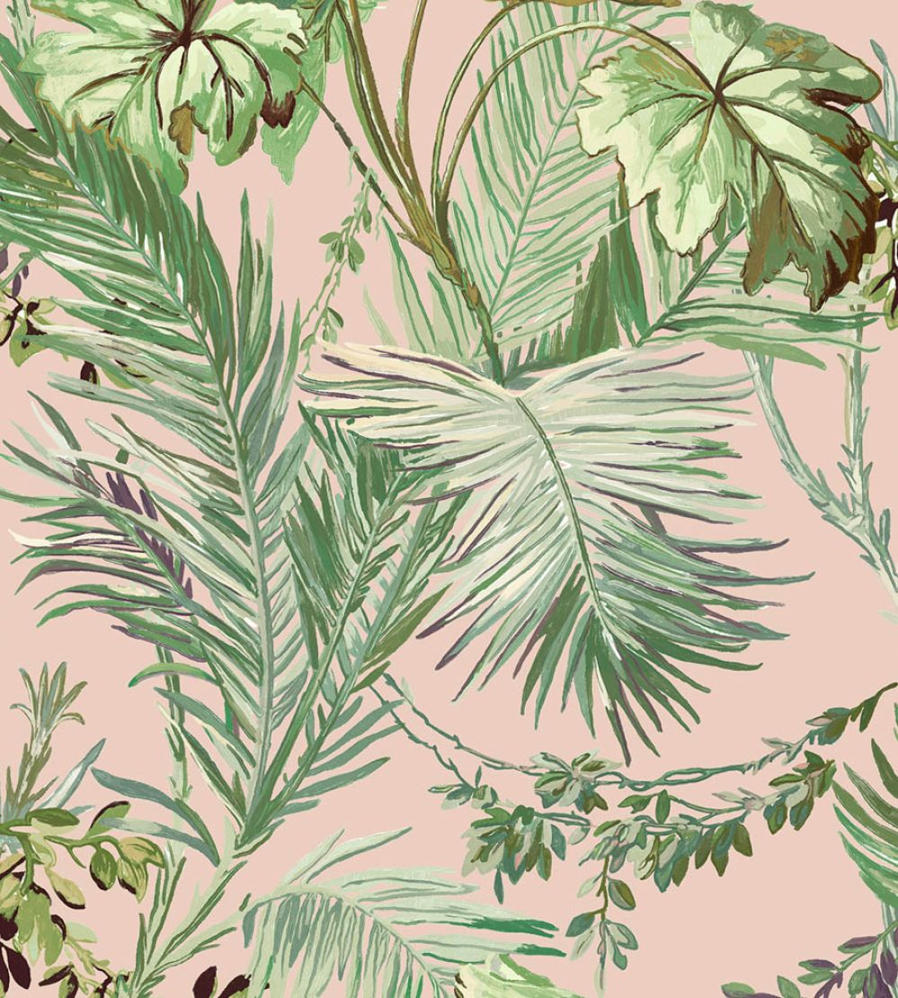 Vegetable Wallpaper by Coordonne Pink