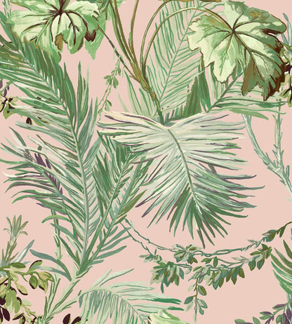 Vegetable Wallpaper by Coordonne Pink